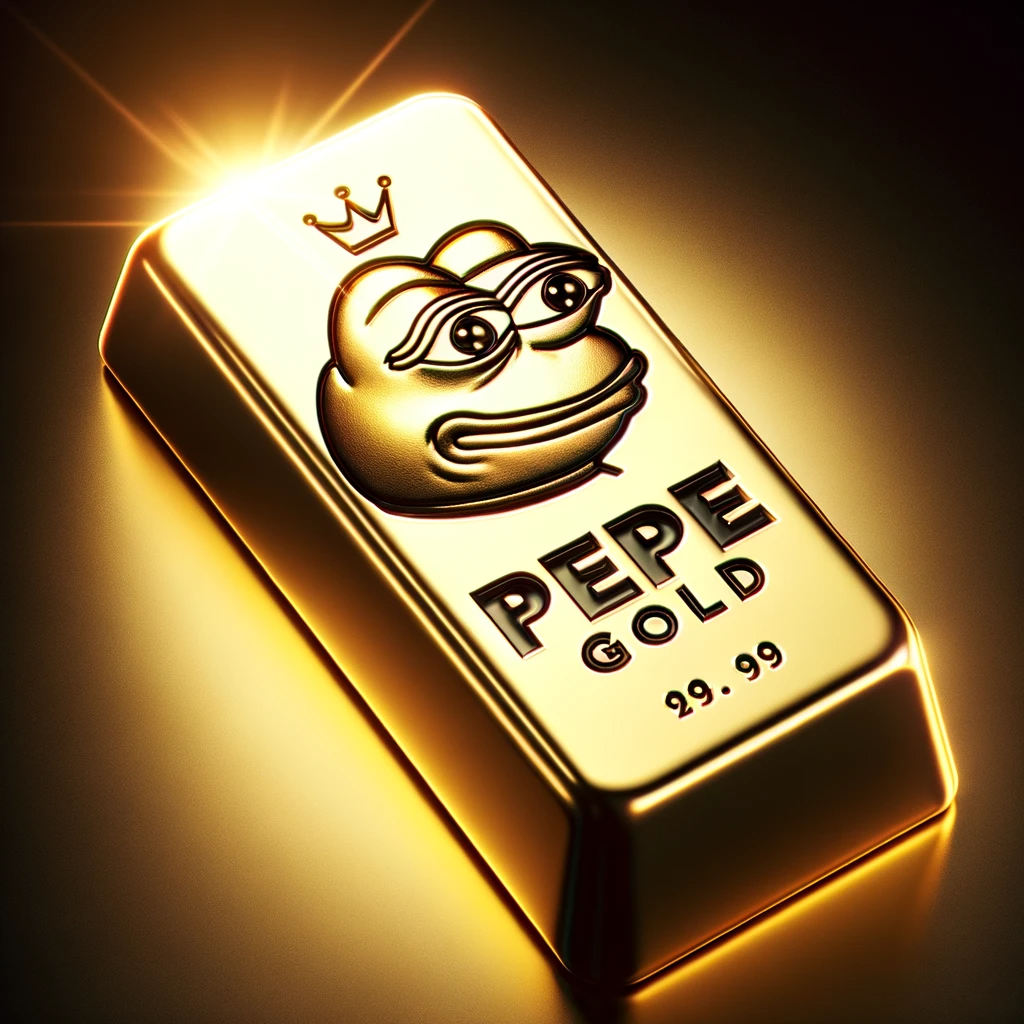 Gold Bar with Pepe